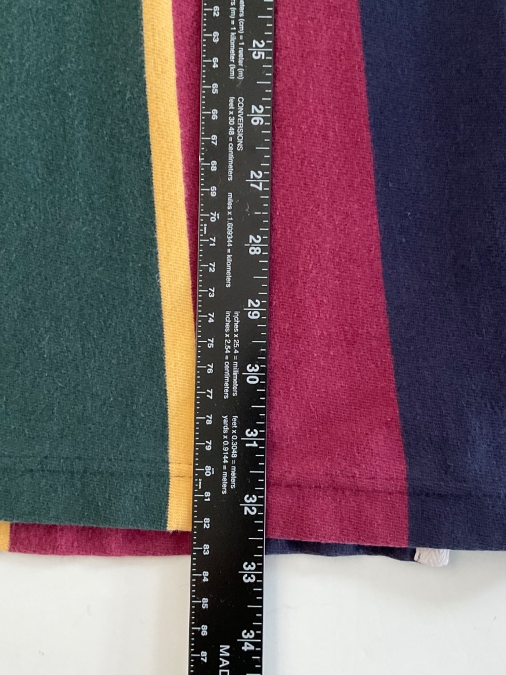 VTG Britches Men’s Great Outdoors Rugby Shirt Sz L Striped Collegiate Retro 90s - Picture 5 of 11